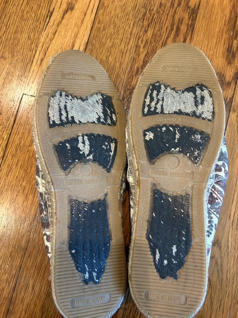 Isabel Marant Multicolor Canvas Espadrille / Size 39 /